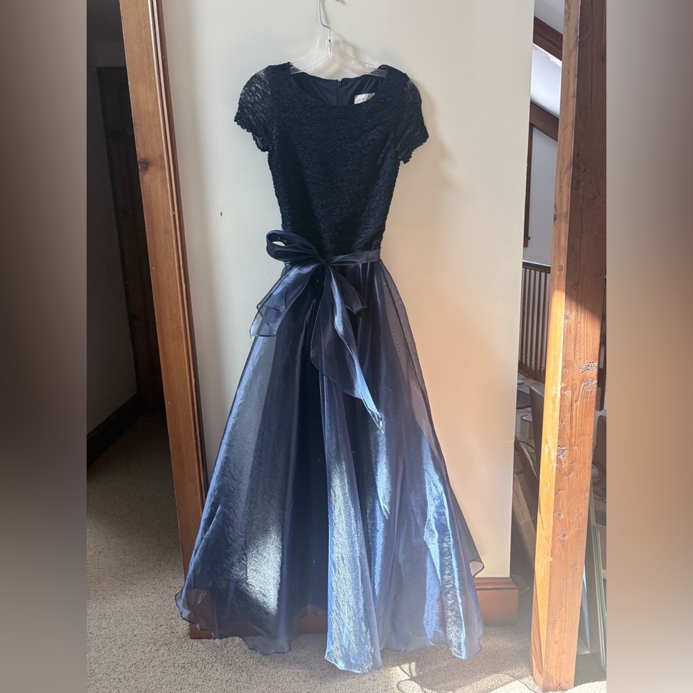 Cache Midnight Blue Formal Dress